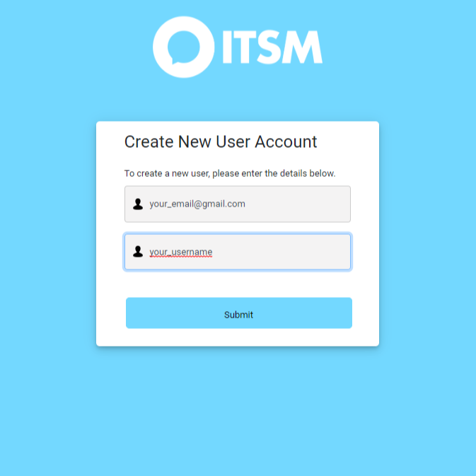Step 3 screen for HaloITSM account creation